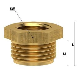 Reductie filet exterior - interior L=24 mm