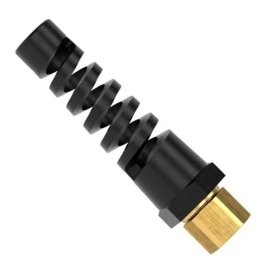 Racord fix furtun spiralat MODY cu filet cilindric interior din alama MS 58 protectie furtun PU filet G 1/4"