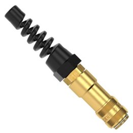 Racord rapid rotativ furtun spiralat MODY din alama MS 58 protectie furtun PU 4x6 mm