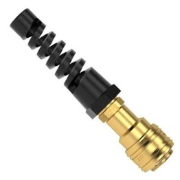 Racord rapid rotativ furtun spiralat MODY din alama MS 58 protectie furtun PU 8x12 mm