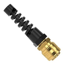 Racord rapid fix furtun spiralat MODY din alama MS 58 protectie furtun PU 8x12 mm