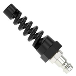 Niplu rapid fix furtun spiralat MODY din alama MS 58 protectie furtun PU 4x6 mm