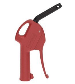 Pistol de suflare cu aer comprimat din plastomer cu teava din plastic racord filet interior