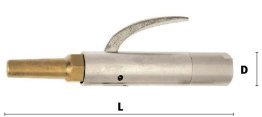 Robinet de suflare din aluminiu cu aer comprimat filet interior si duza alama MS 58 LSD 38