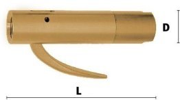 Robinet de suflare din alama MS 58 cu aer comprimat cu filet interior si fara duza