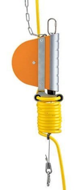 Retractor cu arc cu furtun aer comprimat cu blocator KROMER Seria 7222 sarcina 4.0 - 8.0 kg