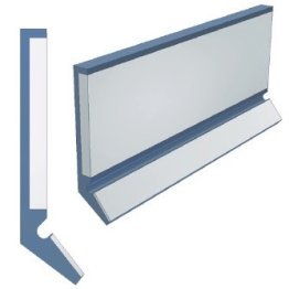 Raclor ghidaj masini unelte wayWIPERS type MW CS cu protectie lama arc L=1500 mm