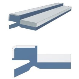Raclor pentru aparator telescopic wayWIPER type TW K H=8 mm