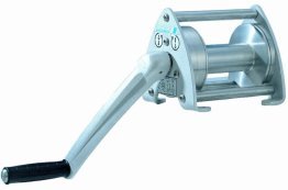 Troliu manual GAMMA 200kg din aluminiu cu prindere pe consola