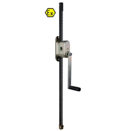 Cric manual cu cremaliera cu prindere pe perete ATEX 600 kg