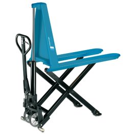 Transpalet cu ridicare sistem foarfeca pompa manuala PFAFF HU-HS-10-B Portanta 1.000kg H=800mm