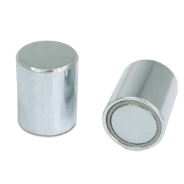 Tija magnet NDFeB in carcasa de otel scurtabil ØA=20 mm
