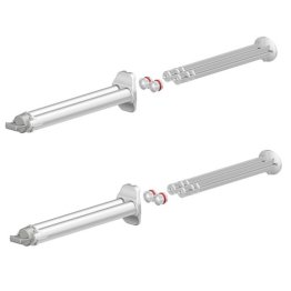 Seringa dubla 2K dozare adeziv bicomponent tip K din PP 5 ml 1:1 Alb