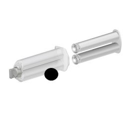 Seringa dubla 2K dozare adeziv bicomponent tip B din PP 25 ml 1:1 Negru
