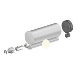 Cartus 2K dozare adeziv bicomponet sistem C din PP 250 ml 10:1 Natural