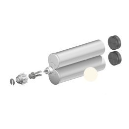 Cartus 2K dozare adeziv bicomponet sistem C din PP 210 ml 1:1 Natural