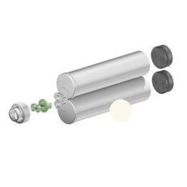 Cartus 2K dozare adeziv bicomponent sistem F din PP 395 ml 1:1 Natural