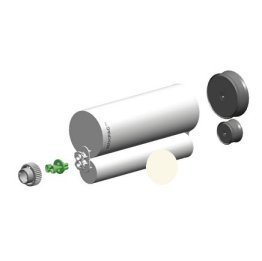 Cartus 2K dozare adeziv bicomponent Sistem MixCoat din PP armat 940 ml 4:1 Natural