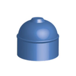Piston cartus SEMCO 75/180/240/360 ml dozare adeziv din LDPE albastru