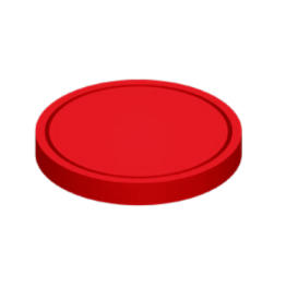 Capac de baza cartus 310 ml dozare adeziv monocomponent seria EURO din LDPE rosu