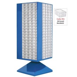 Dulap metalic rotativ cu 320 cutii Seria MT-351 galben