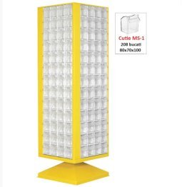 Dulap metalic rotativ cu 208 cutii Seria MSD-1-208 gri inchis
