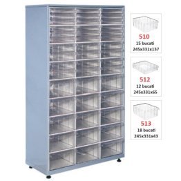 Dulap metalic fara usi cu 45 cutii Seria CKB-39 galben