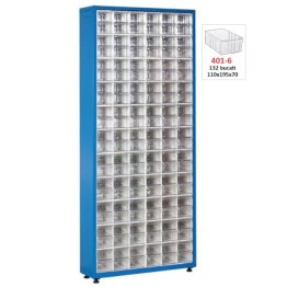 Dulap metalic fara usi cu 132 cutii Seria CKTS-406 albastru