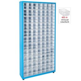 Dulap metalic fara usi cu 154 cutii Seria CKTS-401 gri deschis