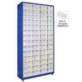 Dulap metalic fara usi cu 112 cutii Seria CKTS-501-S albastru