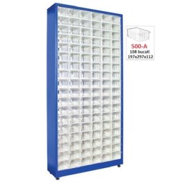 Dulap metalic fara usi cu 108 cutii Seria CKTS-500 albastru inchis