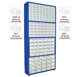 Dulap metalic fara usi cu 141 cutii Seria CKTS-SUPER galben