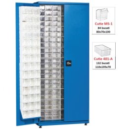 Dulap metalic usi batante 216 cutii Seria CKD-401 albastru