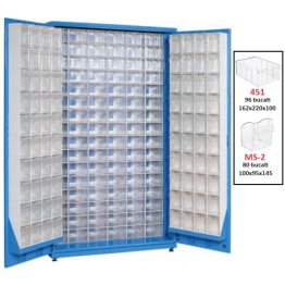 Dulap metalic usi batante 176 cutii Seria CKD-451 albastru inchis