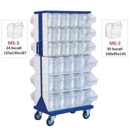 Dulap metalic mobil cu 54 cutii Seria MSCS-3-2 albastru