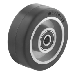 Roata cauciuc elastic, portanta WLL=180 kg, D=100 mm