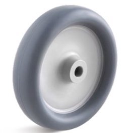 Roata cauciuc termoplastic, cu lagar de alunecare,WLL=65 kg, D=100 mm