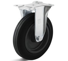 Roata cauciuc termoplastic, rulment cu ace, carcasa fixa, WLL=70 kg, D=100 mm