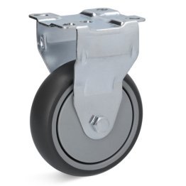 Roata cauciuc termoplastic, rulment cu bila, carcasa fixa, WLL=100 kg, D=150 mm