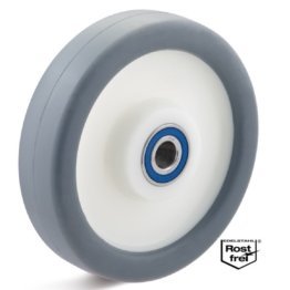 Roata termoplast, rulment INOX WLL=200 kg, D=125 mm