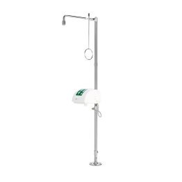 Dus decontaminare corporal si ocular cu rezervor cu fixare pe podea BR 838095