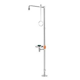 Dus decontaminare corporal si ocular cu rezervor cu fixare pe podea BR 837095/75