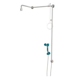 Dus decontaminare corporal si ocular fara rezervor cu fixare pe perete BR 874095/75