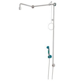 Dus decontaminare corporal si ocular fara rezervor cu fixare pe perete BR 873095/75