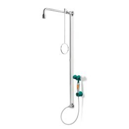 Dus decontaminare corporal si ocular fara rezervor cu fixare pe perete BR 864095/75