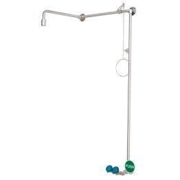 Dus decontaminare corporal si ocular fara rezervor cu fixare pe perete BR 871095/75