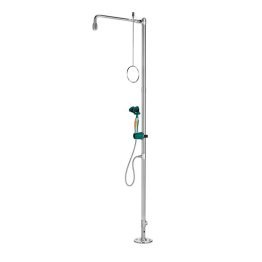 Dus decontaminare corporal si ocular fara rezervor cu fixare pe podea BR 834095/75