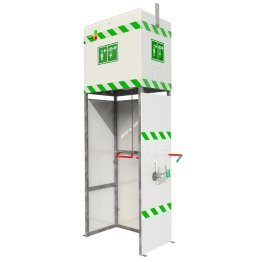 Dus decontaminare corporal si ocular de exterior in cabina incalzit MH-14KS/350