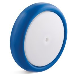 Roata poliuretan, rulment cu bile, WLL=100 kg, D=80 mm