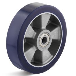 Roata poliuretan elastic, rulment cu bila, WLL=350 kg, D=150 mm
